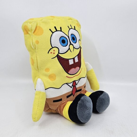 Nickelodeon Spongebob Squarepants Sitting Plush Stuffed Toy Doll Yellow 7 in - Picture 2 of 9